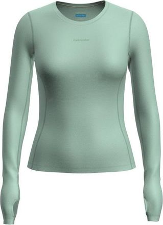 Icebreaker Merino75 CoolLiteFeatherlight L/S Crewe Longsleeve f&uuml;r Damen | t&uuml;rkis/gr&uuml;n