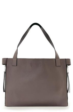 AllSaints Marlo Leather East/West Tote in Mocha Brown at Nordstrom