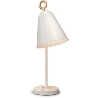 Belid Bella L&aacute;mpara De Trabajo De Escritorio Blanco Envejecido, Atenuador En Pie De L&aacute;mpara 1x E14