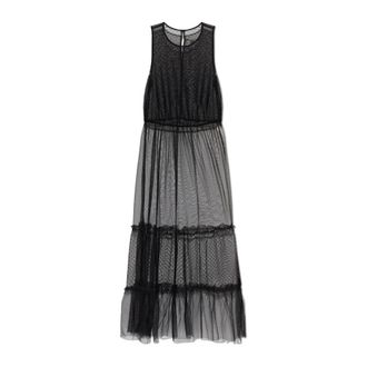 AllSaints Terra Jurk - Dames - Maxi kleedjes - Zwart - M - Kleedjes