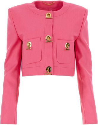 Moschino Fuchsia Stretch Gabardine Blazer