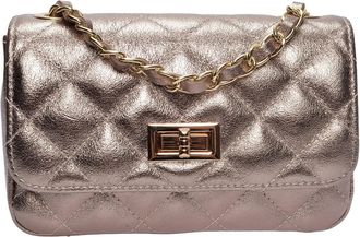 Luisa Vannini Brons Rundleer Tas