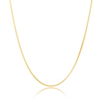 MAX + STONE 14K Yellow Gold Petite Box Chain Necklace