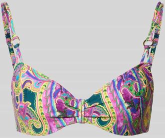 Marie Jo Marie Jo Bikini-Oberteil mit Allover-Paisley-Print Modell Lise in Lila, Gr&ouml;&szlig;e 75C