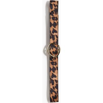 H&M Belt in Beige/leopard Print at Nordstrom, Size Medium