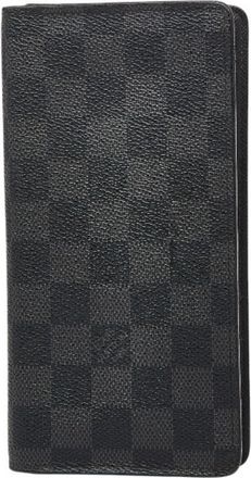 Louis Vuitton Black Pvc Leather Long Bill Wallet (Bi-Fold) (Pre-Owned)