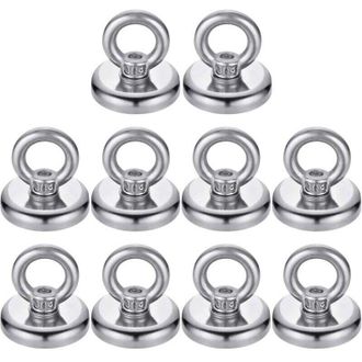 OEM Ganchos Magn&eacute;ticos De Neodimio De Alta Resistencia, Con Capacidad De 18 Kg (40 Lb), Con Ojales Avellanados, Aptos Para El Hogar, La Cocina, El Lugar D