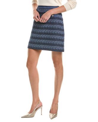 Karl Lagerfeld Karl Lagerfeld Tweed & Denim Mini Skirt