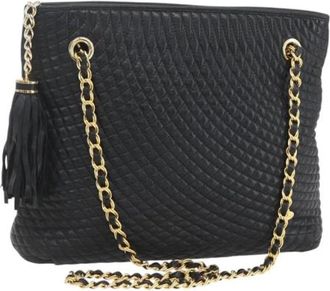 Bally Pre-owned Shoulder Bags, female, Black, Size: ONE SIZE Pre-owned Leather Shoulder Bag