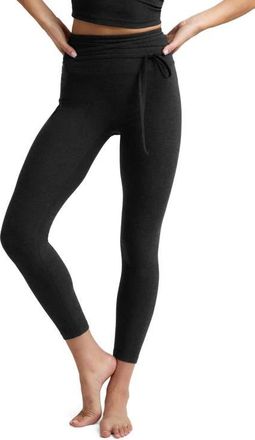 Beyond Yoga Spacedye Its a Tie Leggings in Darkest Night at Nordstrom, Size X-Large