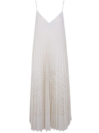 Avi&ugrave; Laser Plisse Midi Dress