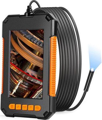 OEM Endoscopio Industrial, C&aacute;mara Endosc&oacute;pica Hd 1080p, C&aacute;mara Para Inspecci&oacute;n De Tuber&iacute;as, Pantalla Hd De 4,3 Pulgadas, 8 Luces Led, Cable Semirr&iacute;gido De