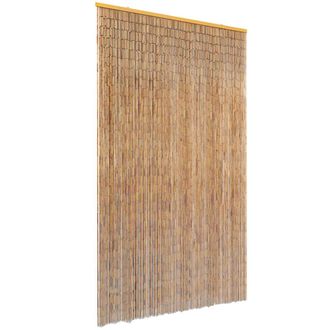 vidaXL Cortina De Bamb&uacute; Para Puerta Contra Insectos 120x220 Cm Vidaxl