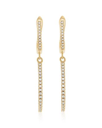 Suzy Levian Suzy Levian Silver Cz Dangle Earrings