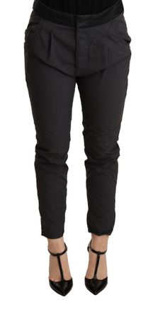 Cycle Mid Waist Slim Fit Skinny Cotton Womens Trouser