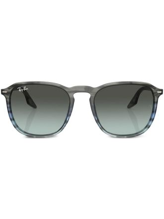 Ray-Ban Occhiali da sole tondi con logo - Blu