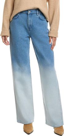Derek Lam Faye Ombre Denim High Rise Wide Leg Jean