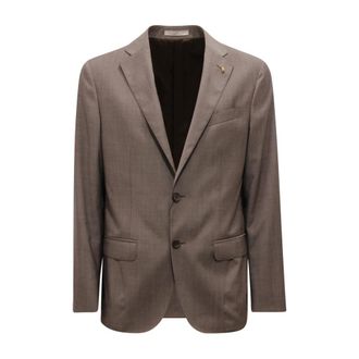 Corneliani Blazers, male, Brown, Size: XL Right Drop 6R Jacket