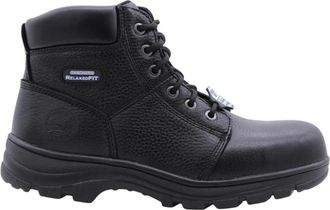 Skechers Veiligheidslaars met veters - Heren - Veterlaarzen - Zwart - 44 EU - Leer - Schoenen
