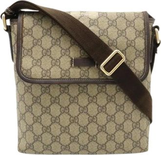 Gucci Pre-owned Cross Body Bags, female, Beige, Size: ONE SIZE Pre-owned GG Supreme Shoulder Bag