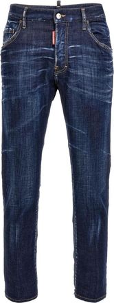 Dsquared2 Heren, Jeans, Blauw, Maat: 3XL Katoen