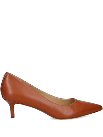 Lauren Ralph Lauren Leren pumps - Bruin