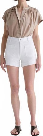 AG - Adriano Goldschmied Daisy Shorts In White