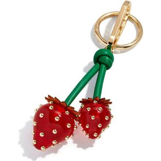 BaubleBar Berry Sweet Strawberry Bag Charm in Red at Nordstrom
