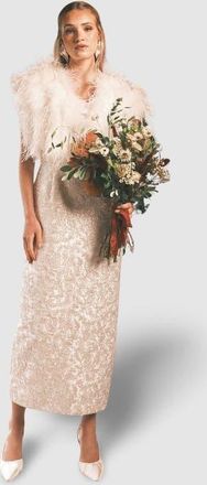 Coast Ornate Lace Maxi Wedding Dress in Ivory at Nordstrom, Size 12