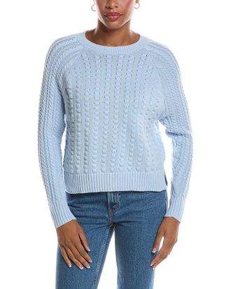 Autumn Cashmere Popcorn Raglan Crewneck Sweater