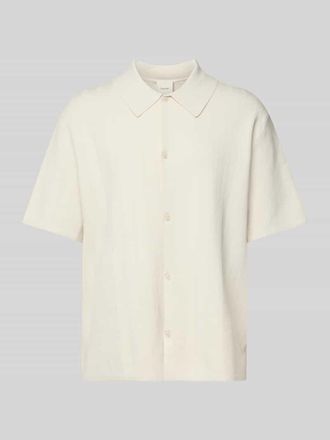 Calvin Klein Regular Fit Freizeithemd mit Strukturmuster in Sand, Gr&ouml;&szlig;e XXL