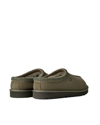 UGG Mens Clogs Tasman Ii Burnt Olive-Forest Night Leather Slippers Olive/forest Flat Shoes