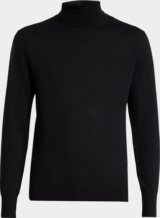 Dries Van Noten Mens Munas Merino Wool Turtleneck Sweater