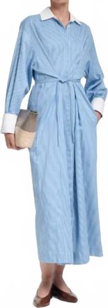Altuzarra Floyd Dress In Azure Stripe