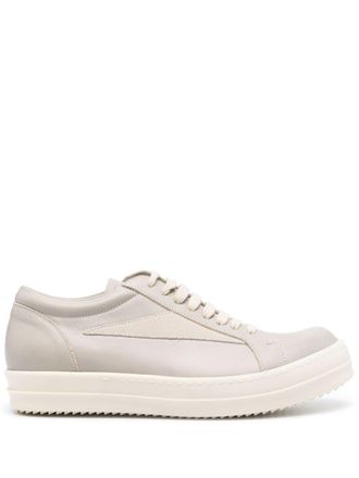 Rick Owens Lido Vintage leather sneakers - men - Calf Leather/Rubber/Calf Leather - 40 - Grey