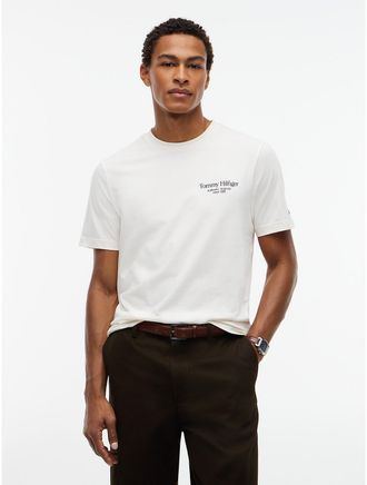 Tommy Hilfiger Mens Hilfiger Graphic T-Shirt - Ivory Petal - XXL