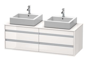 Duravit Duravit - Ketho Meuble Sous-lavabo Suspendu 6657, 4 Tiroirs