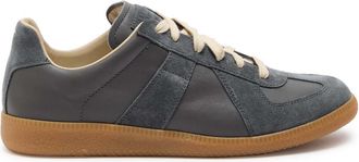 Maison Margiela Replica Panelled Leather Sneakers - Grey - 39 (IT39 / UK6)