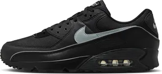 Nike Mens Air Max 90 Premium Shoes with Reflective Accents in Black | HV4517-002