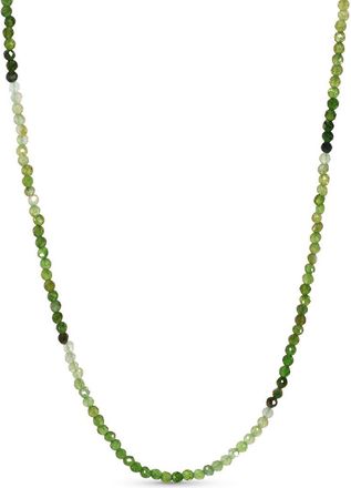 Jewelmak 14K Green Tourmaline Necklace