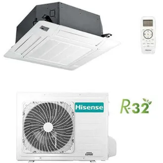 Hisense Climatizzatore Condizionatore Hisense Cassetta Round-Flow Serie Turbo R32 24000 btu ACT71UR4RJC8 inverter Classe a++/a++