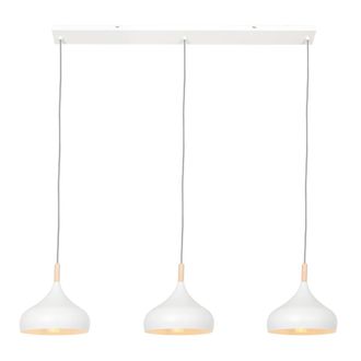 Steinhauer Mexlite - L&aacute;mpara Colgante - Bjorr - Blanco - Madera Metal - Gran