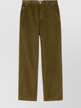 Ami cotton wide-leg corduroy trousers