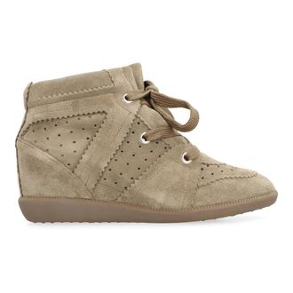Isabel Marant Suede wedge Trainers with round toeline - female - Isabel Marant - Sneakers - Gray - 3 UK - Shoes