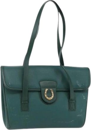 Gucci Pre-owned Shoulder Bags, female, Green, Size: ONE SIZE Pre-owned Vintage Shoulder Bag