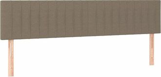 vidaXL Cabecero Con Led De Tela Gris Taupe 160x5x78/88 Cm Vidaxl