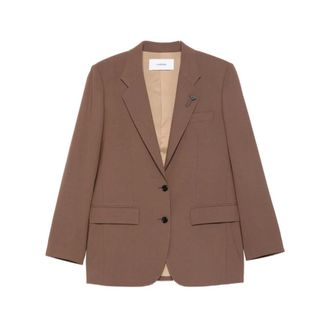Lardini Blazers, female, Brown, Size: XL Tailored Jacket
