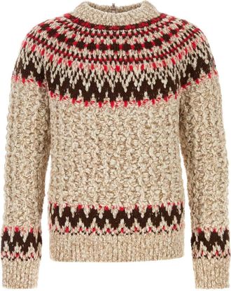 Moncler Embroidered Wool Blend Sweater