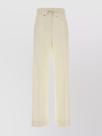 Moncler wide leg wool trousers pleated front