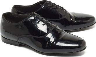 Lanvin Oxford leren veterschoenen - Zwart